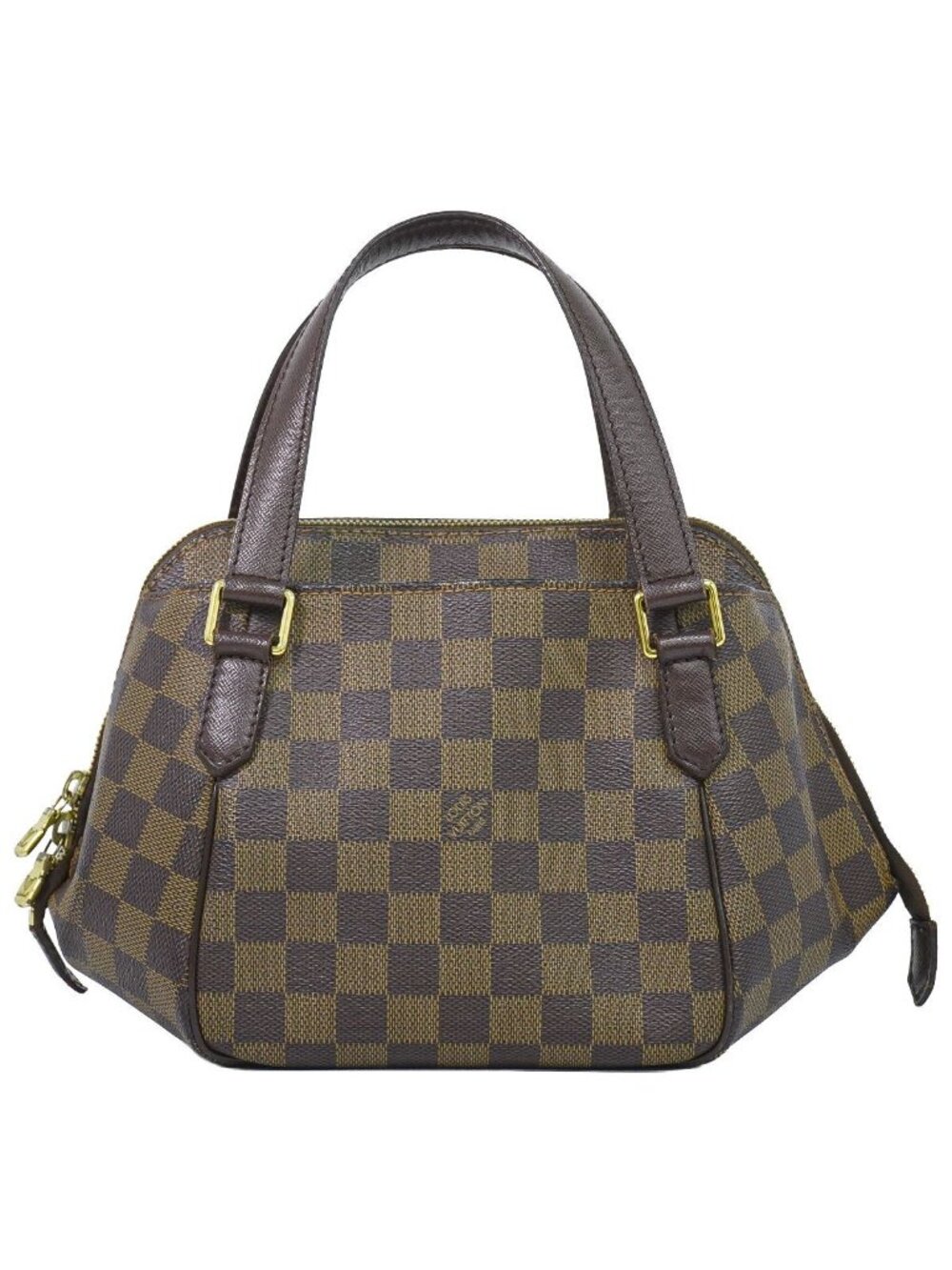 Louis Vuitton LV Belem PM Damier Ebene Handbag Brown Bag